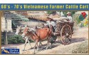 1/35 Vietnamese farmer cattle cart circle 1960-1970