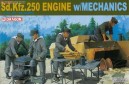 1/35 Sdkfz 250 engine w/ mechanics