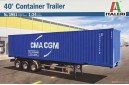 1/24 40 feet container on trailer