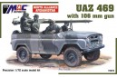 1/72 Uaz-469 w/ 106mm gun