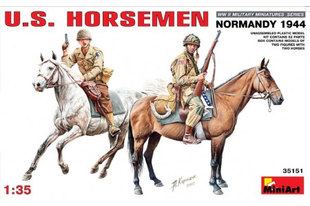 1/35 US horsemen Normandy 1944