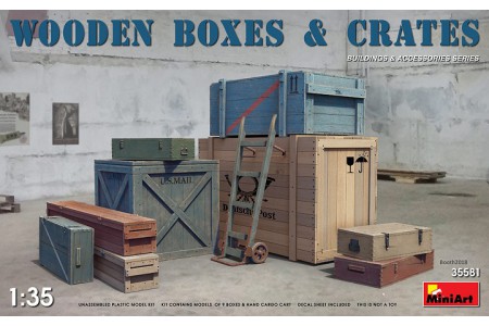 1/35 Wooden boxes and crates