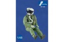 1/48 US pilot seated w/ JHMCS helmet