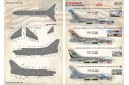 1/72 US Navy A-7 Corsair II Vietnam war Part 3 decal with technical stencils